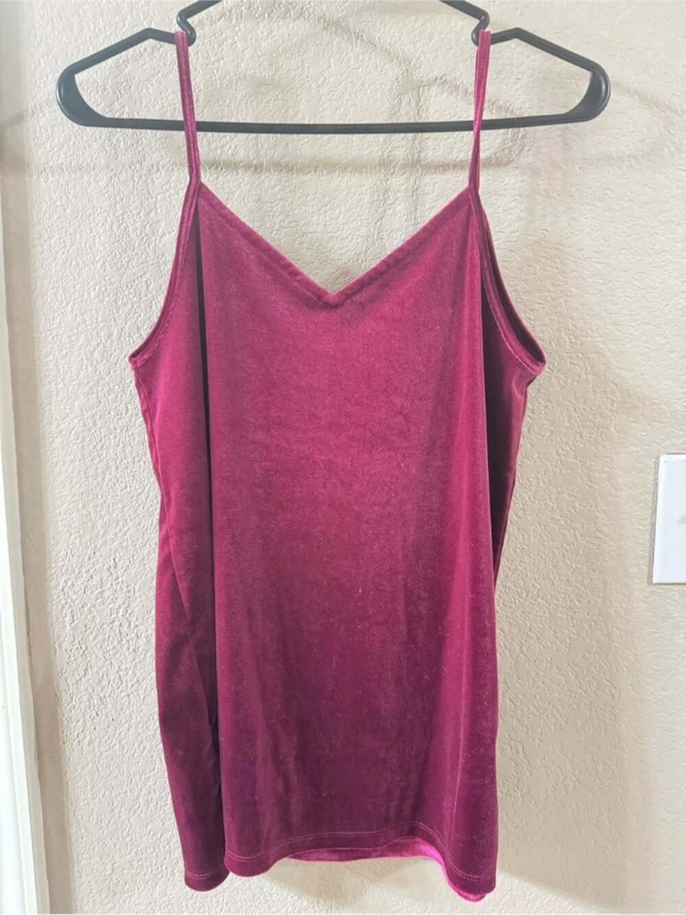 Velvet Burgundy Top - Picture 2 of 2